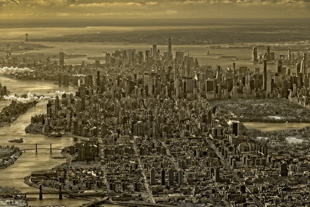 Похвальная грамота в категории «Пейзаж» - Манхэттен. Фото: Rodney Bowes