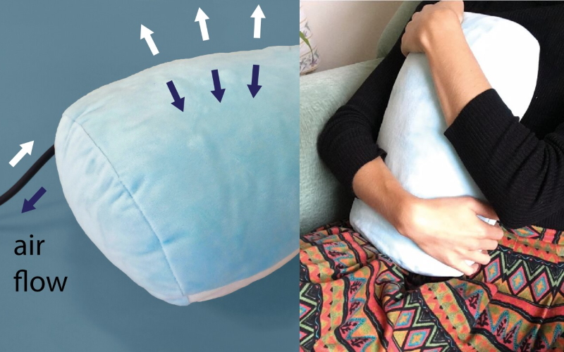 Тесты показали, что объятия с «дышащей» подушкой уменьшают тревогу наравне с дыхательными упражнениями, основанными на медитации.