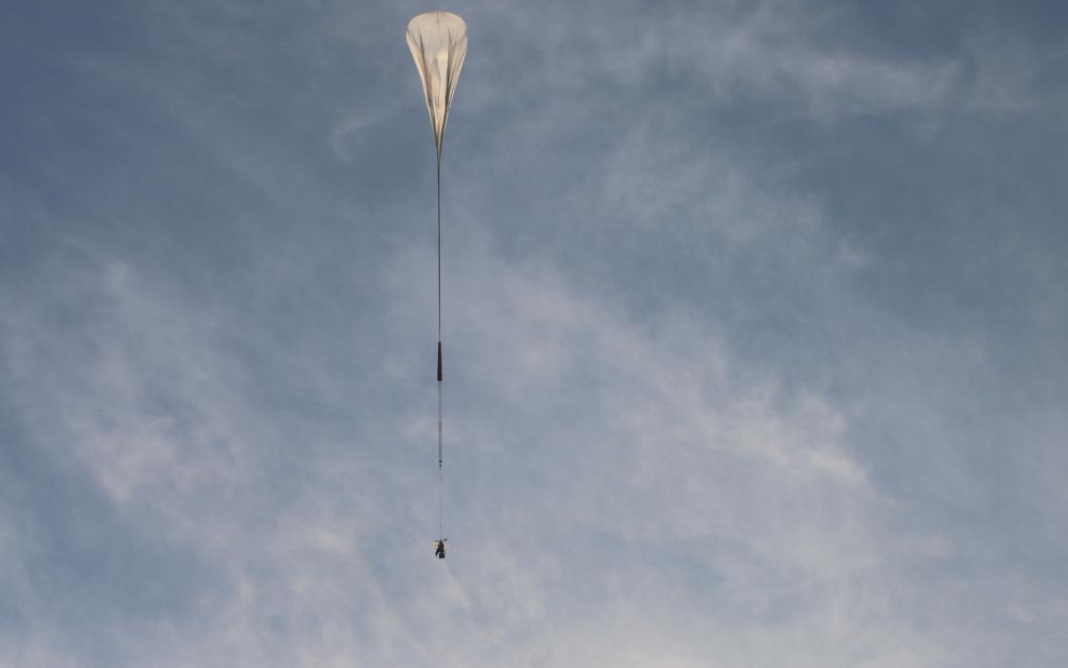 SuperBIT в испытательном полете над Техасом в 2016 году.