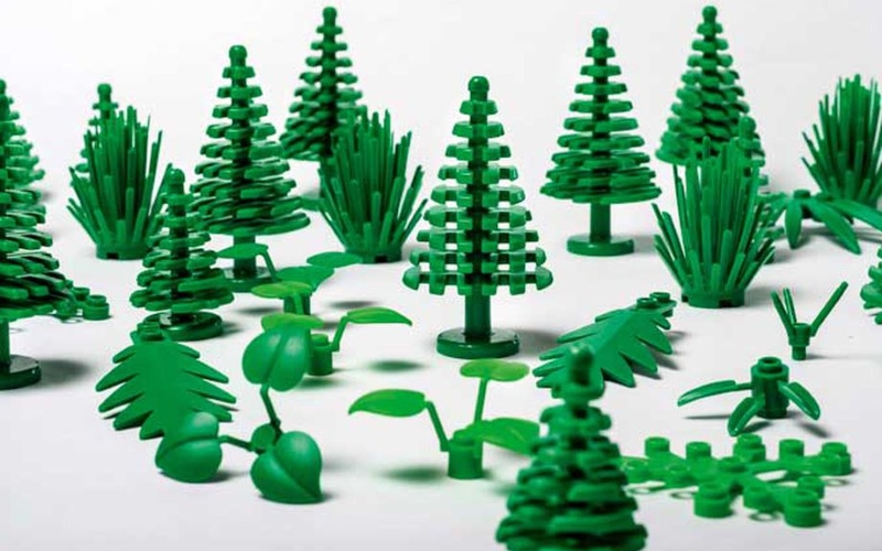 «Ботанические элементы» LEGO - листья, кусты и деревья.
