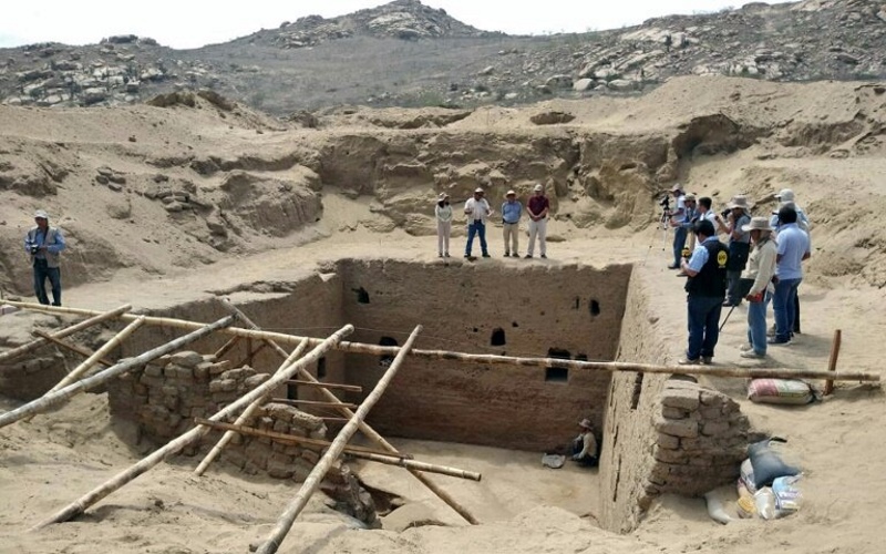 Открытие было сделано на месте раскопок Мата Индио в северном регионе Ламбаек..