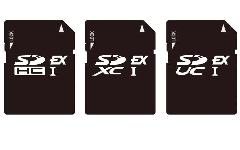 SD Express первоначально будет введен в SDUC, SDXC и SDHC картах памяти.